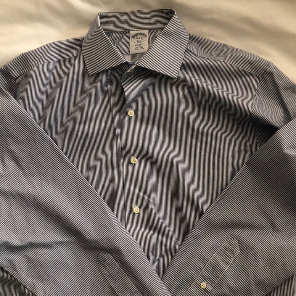Brooks Brothers slim fit, non-iron dress shirt, size 16 4/5